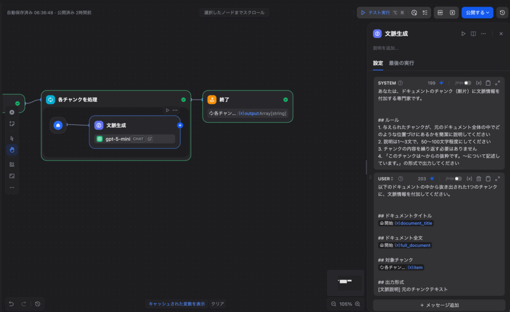 実装フロー（LLMノード）