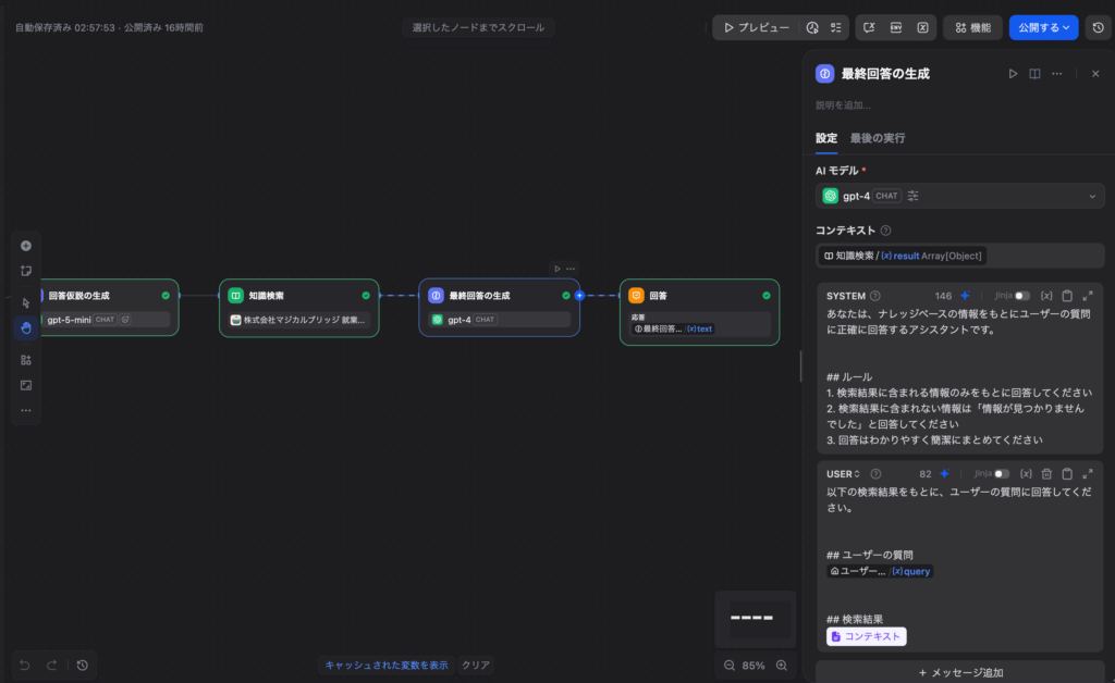 実装フロー（LLM2）