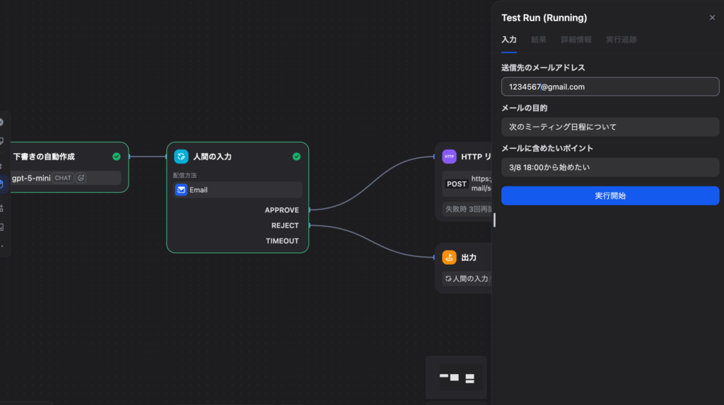 実装フロー（出力ノード）