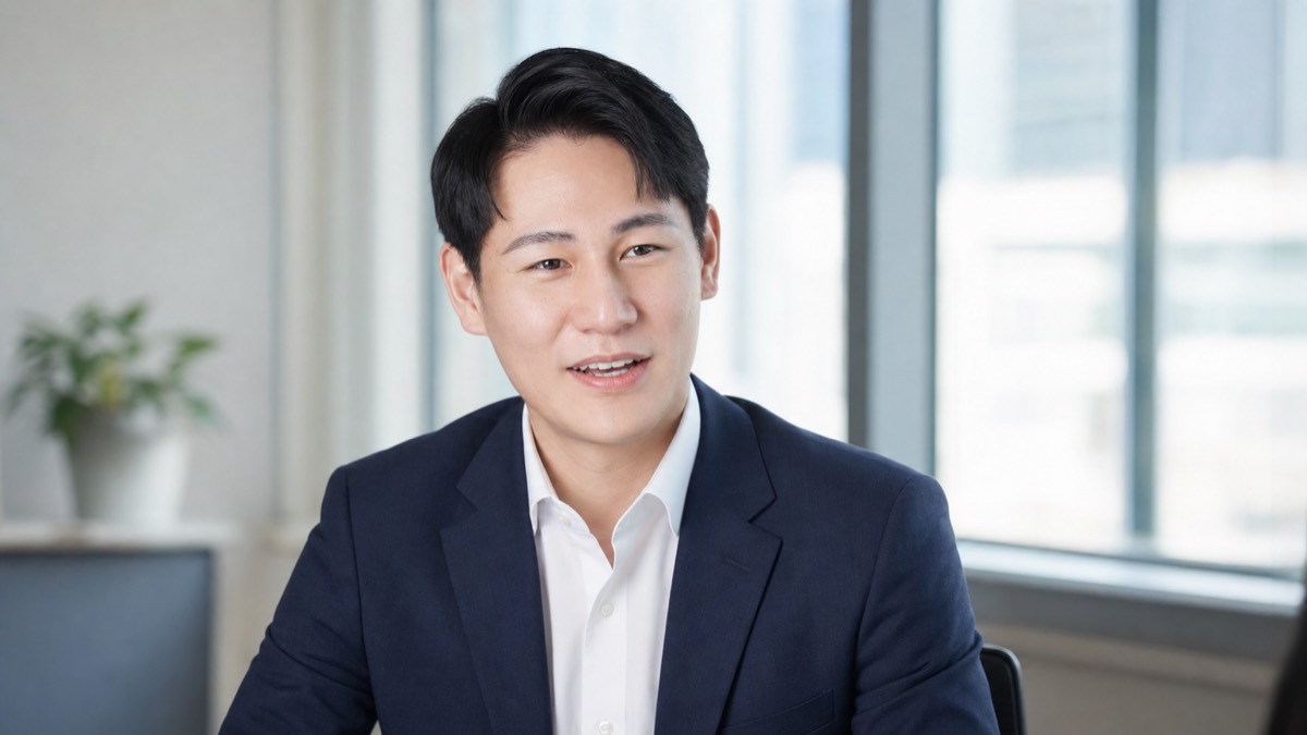 オフィスで設定手順を説明する株式会社ノーコードソリューションズ COO 吉村祐樹